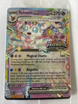 Pokemon TCG Sylveon ex - 041/131 (Prismatic Evolutions Stamp) Promo Card SEALED - Image 1