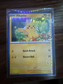 Pokemon Pikachu TCG Blue Border My First Battle Exclusive Stamp Promo - Image 1