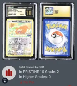 Bidoof (Peelable Ditto) 059/078 Pokemon GO Reverse Holo CGC Pristine 10 Pop 2 - Image 3