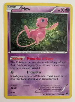Mew 29/124 Pokemon TCG XY Fates Collide Holo Rare LP - Image 1