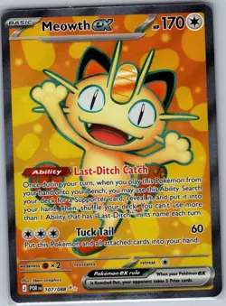 Meowth ex 107/088 ME03: Perfect Order - Pokemon Card - NM - Image 1