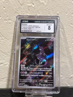 Mewtwo 183/165 Sv2a: Pokemon Card 151 Holo (Japanese) CGC 8 - Image 1
