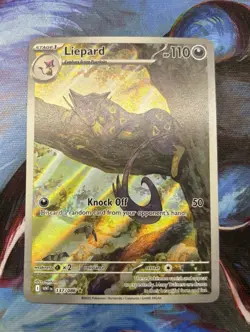 Pokemon TCG SV White Flare Liepard Illustration Card 137/086 NM/M Condition - Image 1