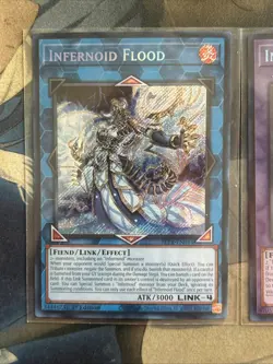 Infernoid Flood + Infernoid Evil Yugioh Card Lot Secret Rare 1st Ed. - Image 2