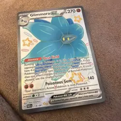 Glimmora EX Ultra Rare Shiny - POKEMON CARD - Paldean Fates 218/091 NM - Image 1