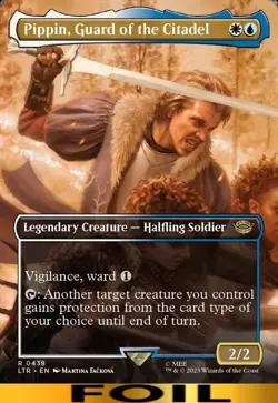 Pippin, Guard of the Citadel ** FOIL BORDERLESS ** Lord of the Rings - NM MTG - Image 1