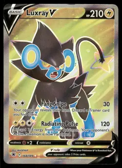 Pokemon Cards Luxray V 168/189 Astral Radiance Ultra Rare MP - Image 1