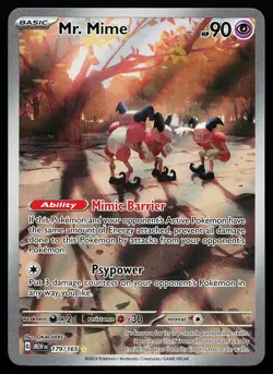 Mr. Mime 179/165 Holo Illustration Rare 151 Pokemon Card - Image 1