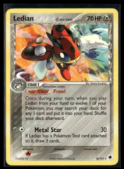 Ledian 18/101 Dragon Frontiers Rare Pokemon - Image 1