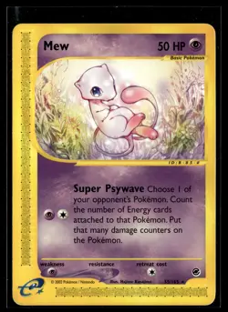 Mew 55/165 Expedition Base Set Rare Pokemon - Image 1