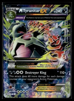 M Tyranitar EX 43/98 Ancient Origins Rare EX Holo Pokemon - Image 1