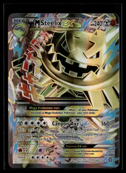 M Steelix EX 109/114 Steam Siege Rare Ultra Pokemon - Image 1
