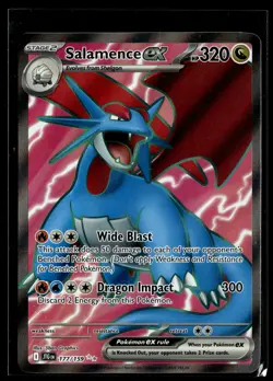 Salamence ex 177/159 Journey Together Ultra Rare Pokemon - Image 1