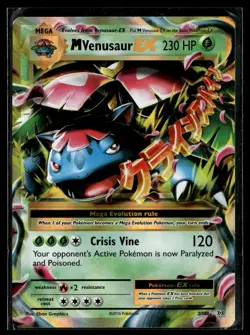 M Venusaur EX 2/108 Evolutions Rare EX Holo Pokemon - Image 1