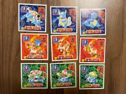 Pokemon Sticker 1997 Japanese Lot 151 Amada Charizard FILE LUGIA HO-OH - Image 1
