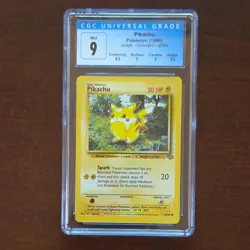 Pokemon TCG Pikachu Jungle Unlimited 60/64 CGC 9 Basic English 50 HP - Image 1