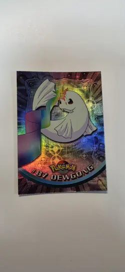 Topps 2000 Pokemon Dewgong #87 TV Animation Edition, Blue Label, Rainbow Foil - Image 2
