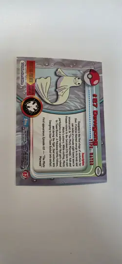 Topps 2000 Pokemon Dewgong #87 TV Animation Edition, Blue Label, Rainbow Foil - Image 4