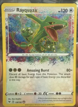 Pokemon Rayquaza 138/185 Amazing Rare Vivid Voltage - Image 1
