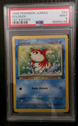 Pokemon - Goldeen 1st Ed - Jungle Set - #53/64 - PSA 9 - Image 1