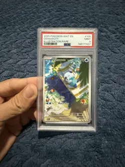 Pokemon Co. SV: White Flare Oshawott Illustration Rare Holo EN PSA 9 105/086 - Image 1