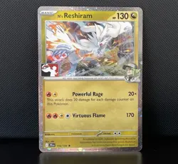 N's Reshiram 116/159 Cosmos Holo Play! Stamp Prize Pack Series 8 Pokemon TCG NM - Image 1