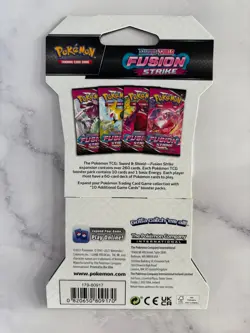 2 Brand New Pokemon Sword and Shield Fusion Strike Sleeved Booster Packs - Image 4