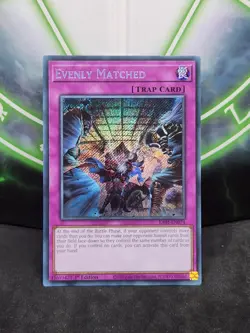 Yugioh Evenly Matched RA01-EN074 Secret Rare 1st Edition NM - Image 1