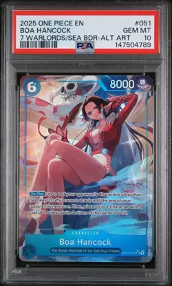 2025 ONE PIECE SEVEN WARLORDS OF THE SEA #051 BOA HANCOCK PSA 10 - Image 1