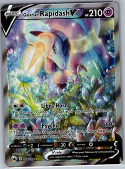 Galarian Rapidash V (Alternate Art) 168/198 Chilling Reign - Pokemon Card - NM - Image 1