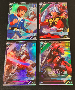 Gundam ARSENAL BASE Card AMURO RAY CHAR AZNABLE GUNDAM CHAR;S ZAKUⅡ BANDAI JAPAN - Image 1