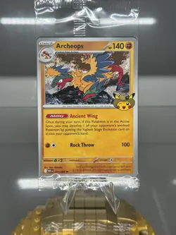 Pokemon TCG Archeops Field Museum Promo Pikachu Stamp Sealed Pokemon Card - Image 1