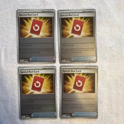 Special Red Card Reverse Holo- 082/086 Pokemon TCG Chaos Rising Card X4 - Image 1