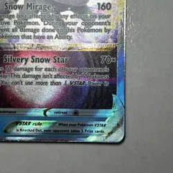 Pokemon TCG Alolan Vulpix VSTAR Silver Tempest Ultra Rare 34/195 Miscut Error NM - Image 4