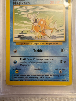1999 Pokemon 35/102 Magikarp PSA 7 NM Base Set Unlimited - Image 4