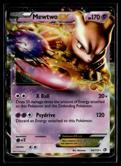 Mewtwo EX 54/113 Legendary Treasures Rare EX Holo Pokemon - Image 1