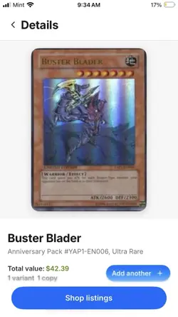 Buster Blader YAP1-EN006 Anniversary Pack Limited Edition - Image 1