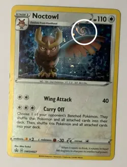 🌀HD GALAXY SWIRL🌀 Noctowl SWSH027 - Sword & Shield Promo Cards Holo B32 - Image 2