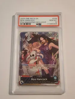 PSA 10 Boa Hancock 2025 PSA Magazine Promo OP07-038 One Piece Promo Card - Image 1