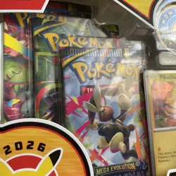 Pokemon Day 2026 Collection 30th Anniversary Promo Pikachu Card + Boosters, NIB - Image 3