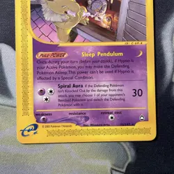 Hypno 16/147 Rare - Non Holo Aquapolis Pokemon Card NM - Image 3