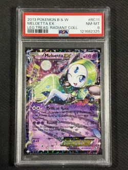 Pokemon Cards PSA 8 NM-MT Meloetta Ex Legendary Treasures Radiant 2013 RC11/RC25 - Image 1