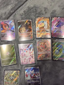 Pokemon TCG Surging Sparks 10-Card Holo/Foil Full Art Lot Mamoswine ex - Image 4