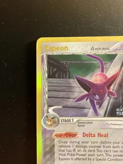 Pokemon Card-Espeon-Holo-Delta Species-4/113-ENG-Stamped-Very Good - Image 3