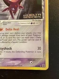 Pokemon Card-Espeon-Holo-Delta Species-4/113-ENG-Stamped-Very Good - Image 5