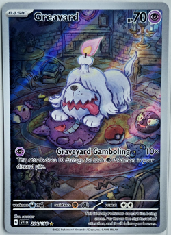 Greavard 214/198 Illustration Rare Holo Scarlet & Violet NM - Pokemon TCG - Image 1