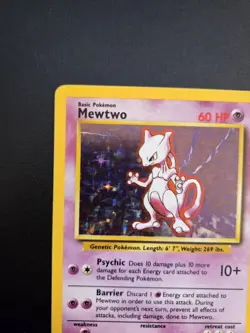 Pokemon Mewtwo Holo Rare Base Set 010/102 LP-NM WOTC Vintage - Image 2