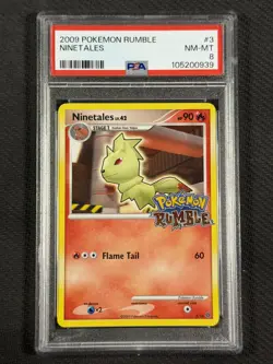 Pokemon Cards PSA 8 NM-MT Ninetales Rumble 2009 Ultra Rare 3/16 - Image 1