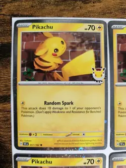 Pikachu (Pokemon Day 2026) TEF Stamped PROMO 051/162 NM LOT OF 10 - Image 2