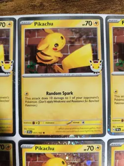 Pikachu (Pokemon Day 2026) TEF Stamped PROMO 051/162 NM LOT OF 10 - Image 3